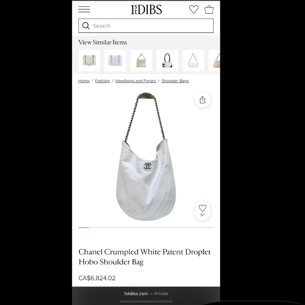 Chanel Droplet Hobo - Picture 16 of 17